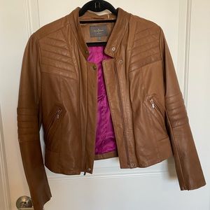 Cole Haan Brown Leather Jacket